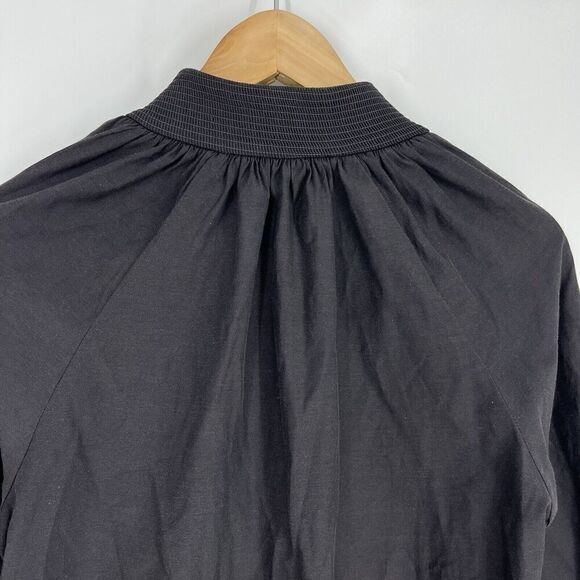 Brochu Walker Amaia Dress Size XS Womens Gray Shift Popover Smocked Pockets - Picture 7 of 10